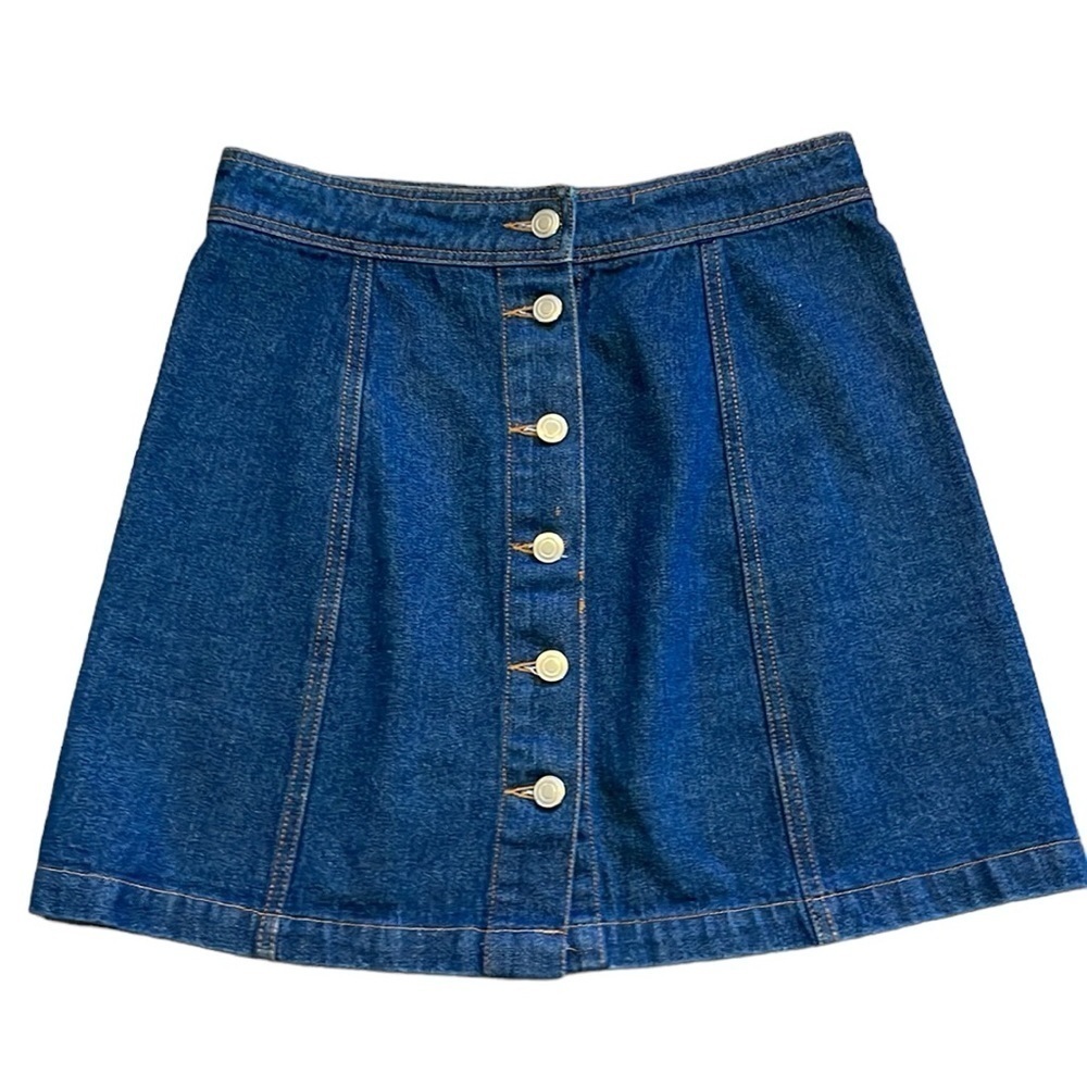 Sans Souci Denim Jean‎ Button Skirt